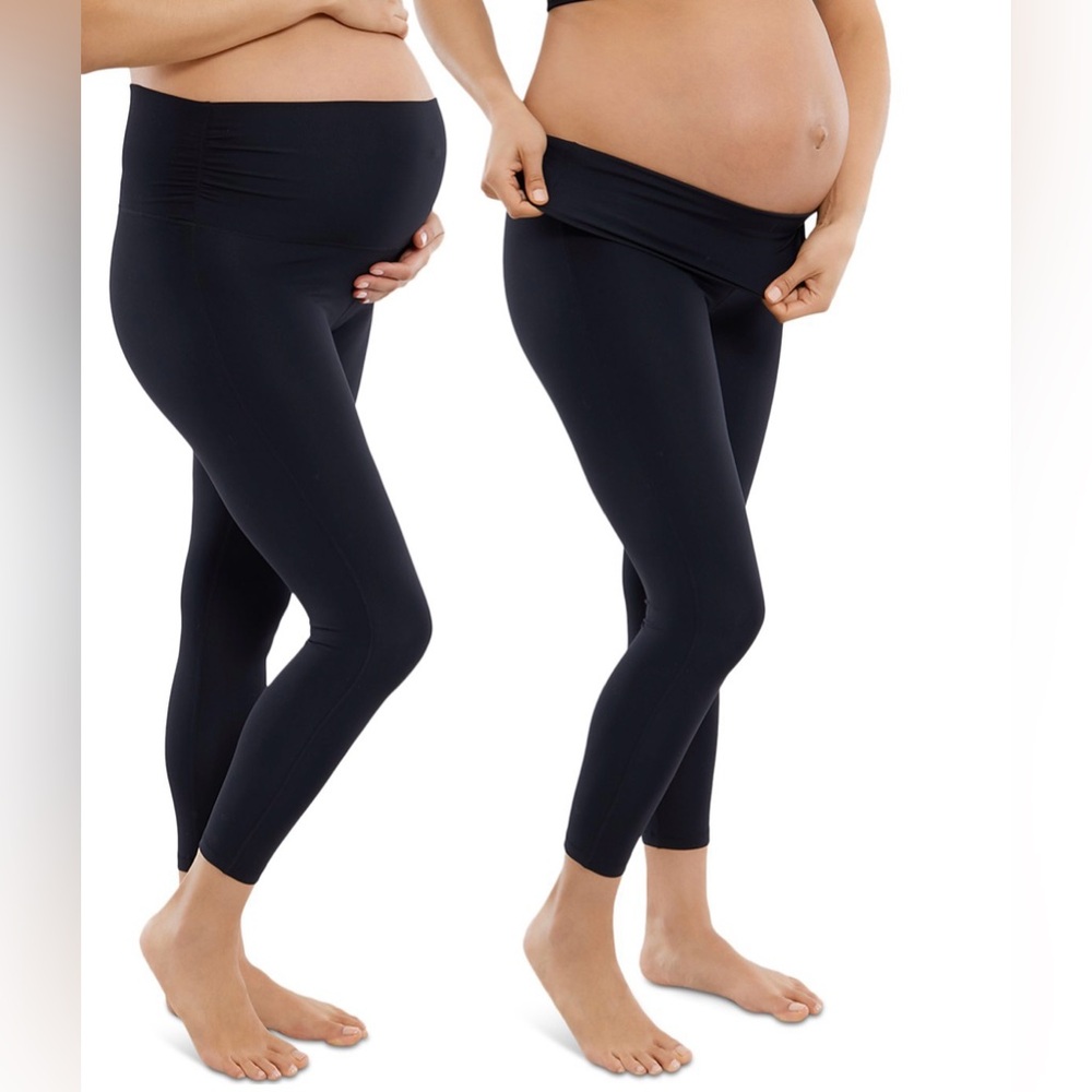 Ingrid & Isabel Fold Down Active Leggings Set of 2